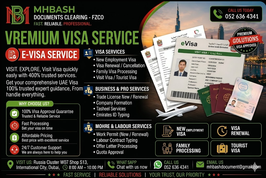 Business, and MOHRE services.